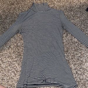 Striped turtleneck